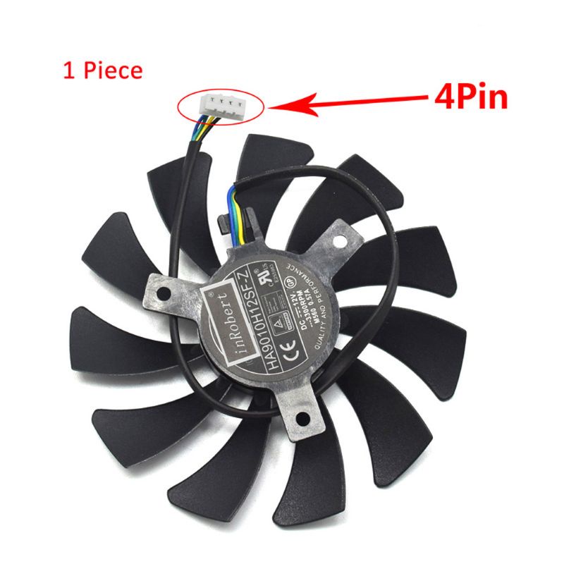 Bộ 2 Quạt Tản Nhiệt 85MM HA9010H12F-Z 4Pin VGA Cho MSI GTX 1060 OC 6G GTX 960 Amd, DVR, AV Cabinet