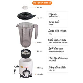 Máy xay sinh tố đa năng Sato MX8205
