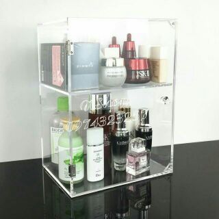 [CÓ SẴN] Tủ trưng bày mỹ phẩm, nước hoa 2 tầng
