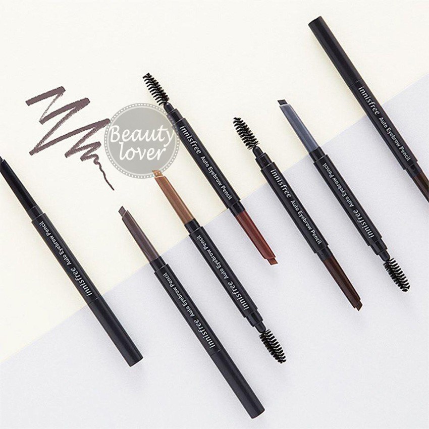 Chì Kẻ Chân Mày Innisfree Auto Eyebrow Pencil 0.3g - Beauty Lover Không Gây Kích Ứng Da