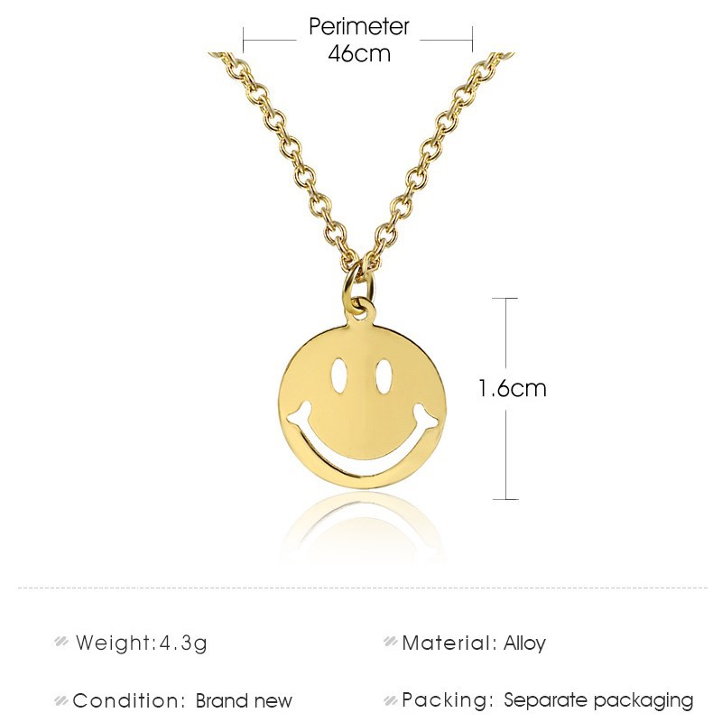 Dây chuyền phối hình mặt cười thời trang dễ thương