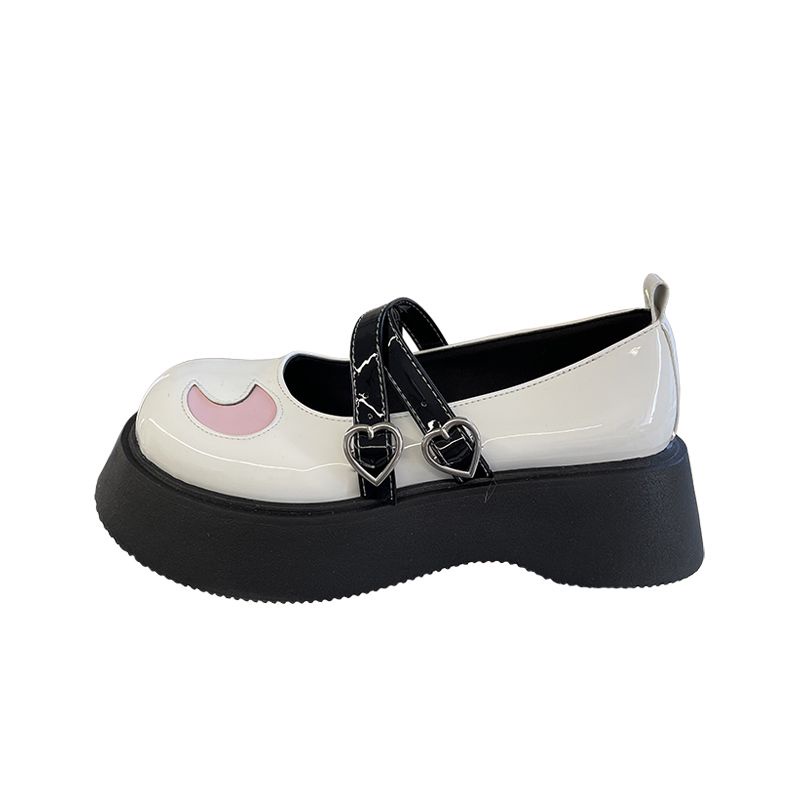 Nectarine Yoto Giày Da Đế Dày Thiết Kế Xinh Xắn Cho Nữ