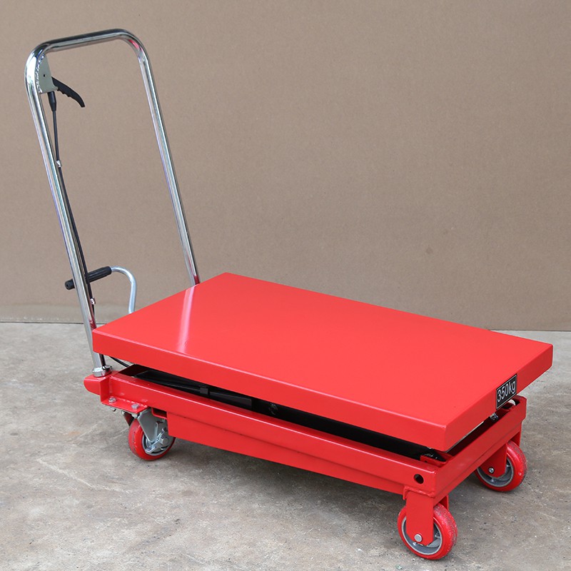 Xe nâng mặt bàn 350kg cao 1m5