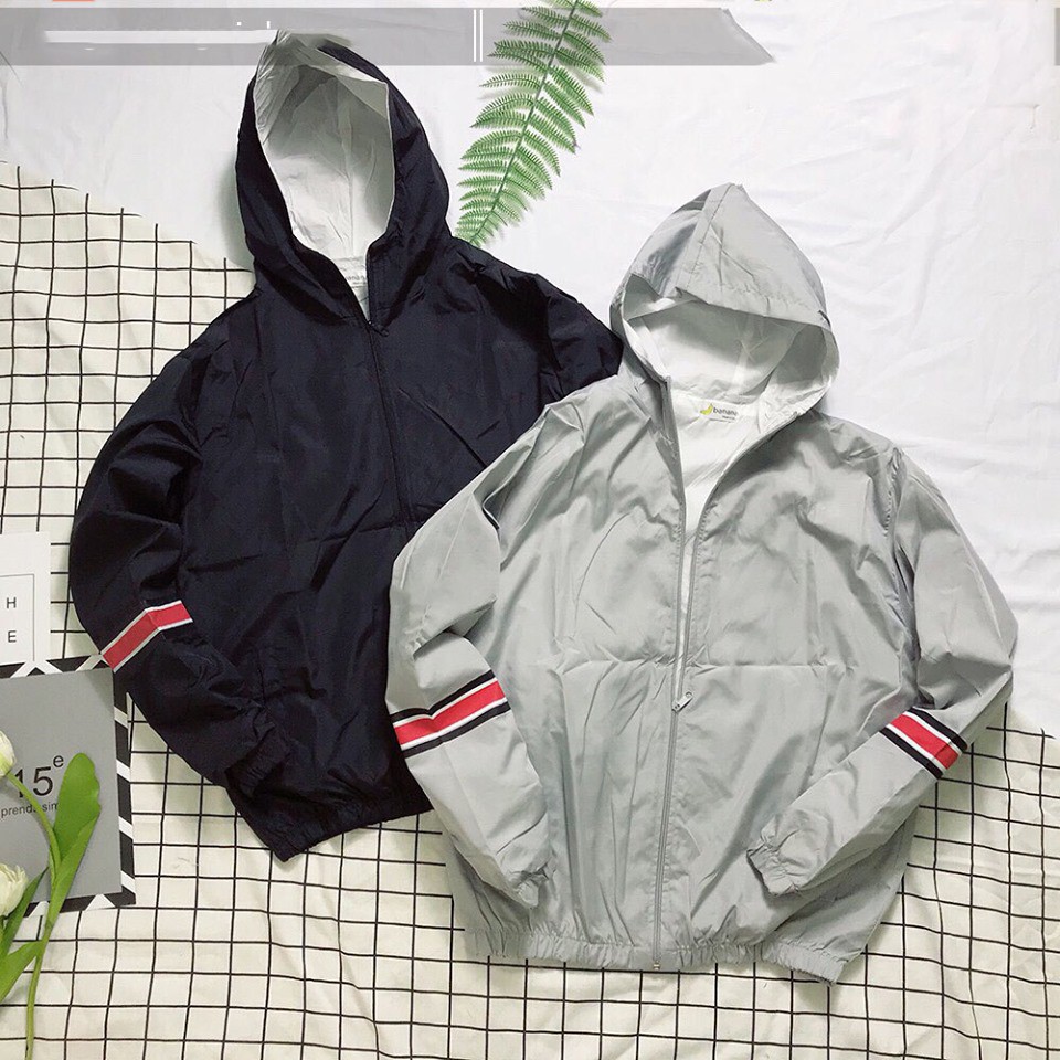 [ FREE SHIP] Áo Khoác Gió 2 Lớp Unisex Cực Hot- Siêu Chất - Kèm Ảnh Thật - Unisex - Nam Nữ - 3 Vạch | BigBuy360 - bigbuy360.vn