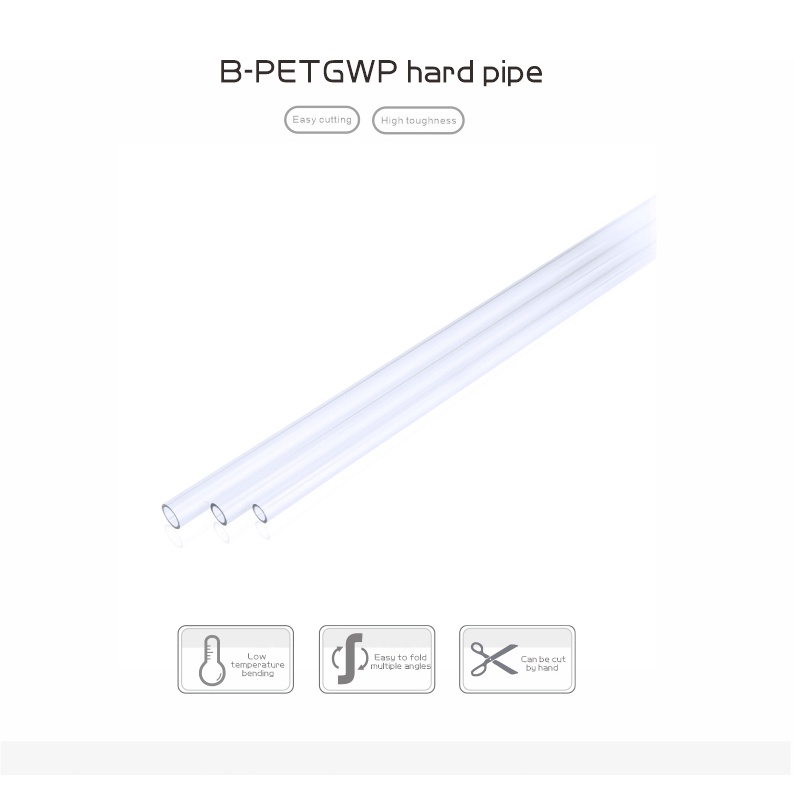 Ống Cứng Ppma Acrylic Trong Suốt 500MM OD 12mm / 14mm / 16mm Cho Hệ Thống Làm Mát Nước B-YKLWP / B-PETGWP