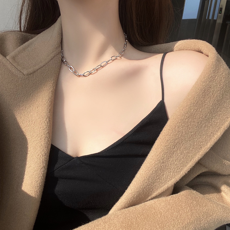 Vòng cổ ngắn phong cách Hàn Quốc cá tính cho nữ tùy chọn màu sắc