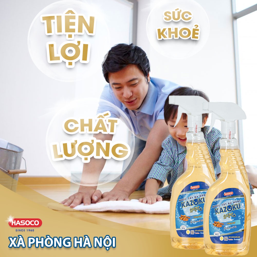 Nước Tẩy Rửa Đa Năng Kazoku Hương Quế 600g