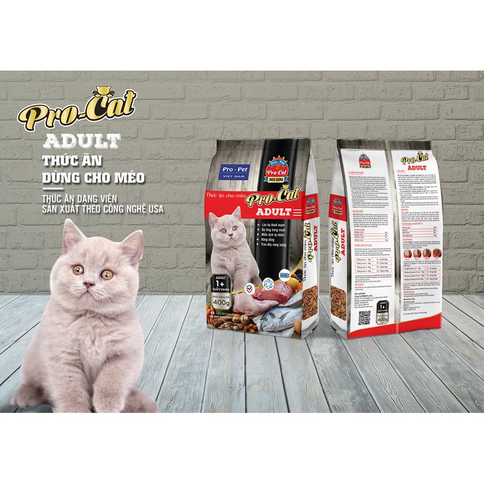 &lt;20kg&gt; Thức Ăn Hạt Cho Mèo Pro Cat Bao 20kg