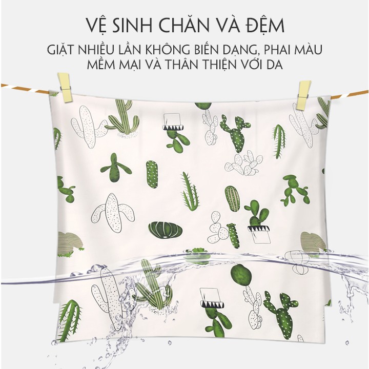 Bộ sản phẩm quây cũi cao cấp 6 món. Đệm bông, gối, quây 4 góc