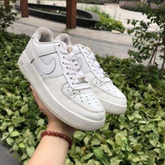 Giày Nike af1 nữ chính hãng 2hand full box (giày air force trắng ) . : : ' ₁ 🙋🏻