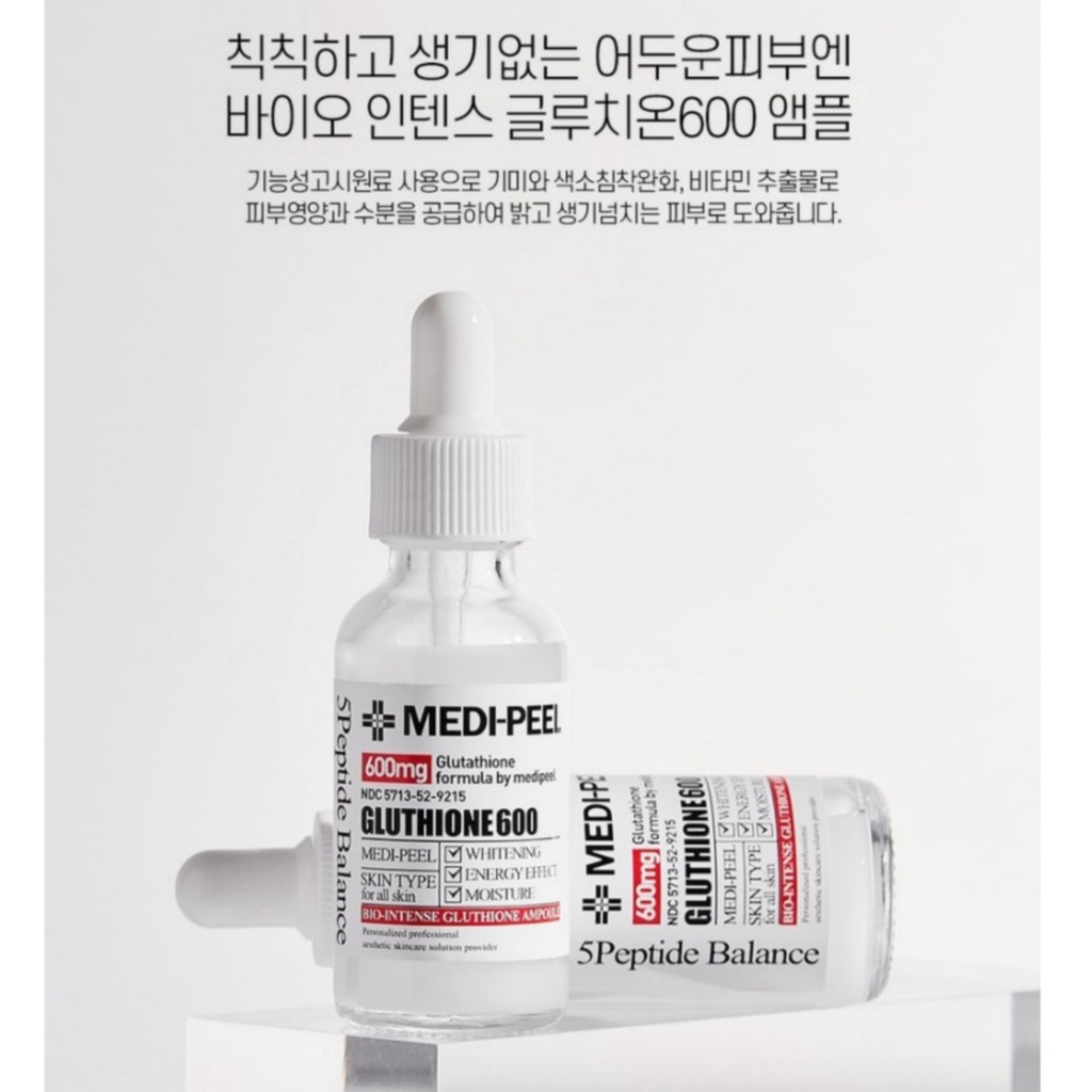 Serum Trắng Da Medi Peel Glutathione 600 White Ampoule Serum 30ml