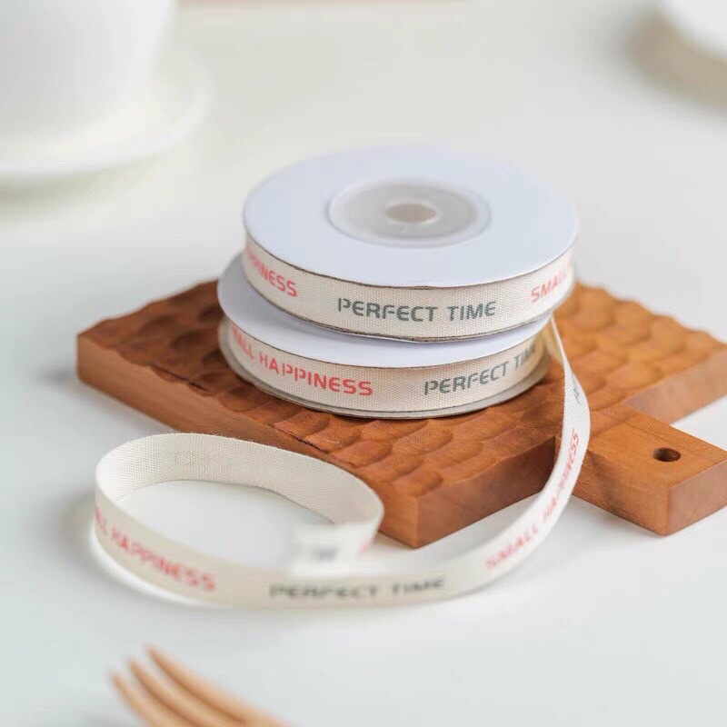 Ruy Băng Vải Trang Trí Hoạ Tiết Chữ Thank You - KAT Official Stor