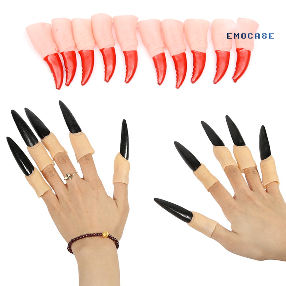 Set 10 Móng Tay Giả Hóa Trang Halloween