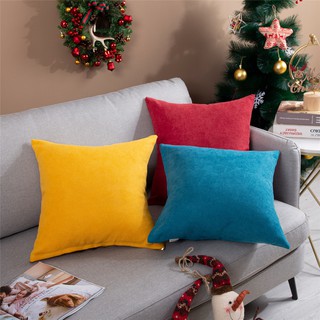 Vỏ Gối Bằng Vải Chenille Sang Trọng Màu Trơn Phong Cách Bắc Âu Để Trang Trí Nhà Cửa Áo gối trơn màu