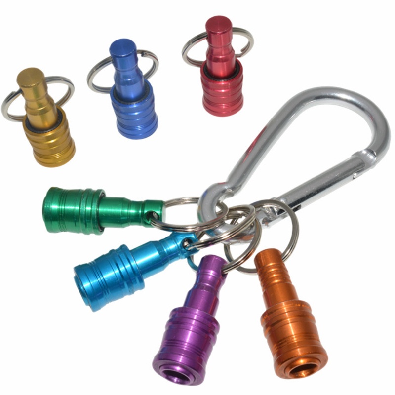 Giá đỡ đầu tua vít nối dài chuôi lục giác 1/4 inch kèm móc khóa tiện lợi