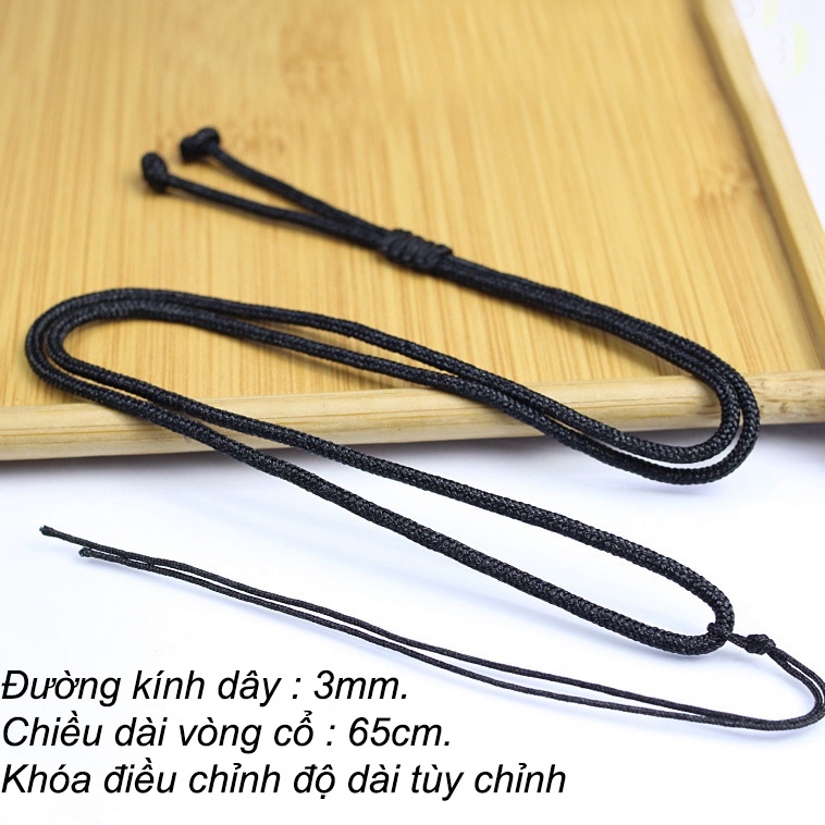 ⚡Nhiều Mẫu⚡ Dây chuyền vòng đeo cổ phụ kiện thời trang cao cấp - Dây dù 3ly có khóa điều chỉnh độ rộng vòng dây