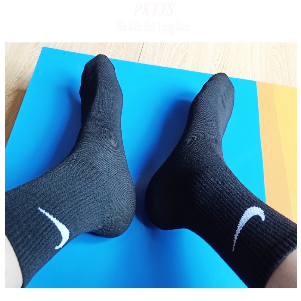 Bộ sưu tập tất cổ dài, cổ ngắn, cổ lỡ nike đen dày dặn đi bốn mùa cho cả nam và nữ