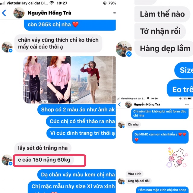 Set bộ nữ công sở Áo sơ mi đỏ, chân váy kem S048 - MC phân phối chính thức