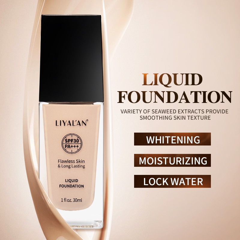 Kem Nền LIYAL'AN Dạng Lỏng Với Chỉ Số SPF30 30ml Kiểm Soát Dầu Lâu Trôi Chống Thấm Nước Trang Điểm Tự Nhiên | BigBuy360 - bigbuy360.vn