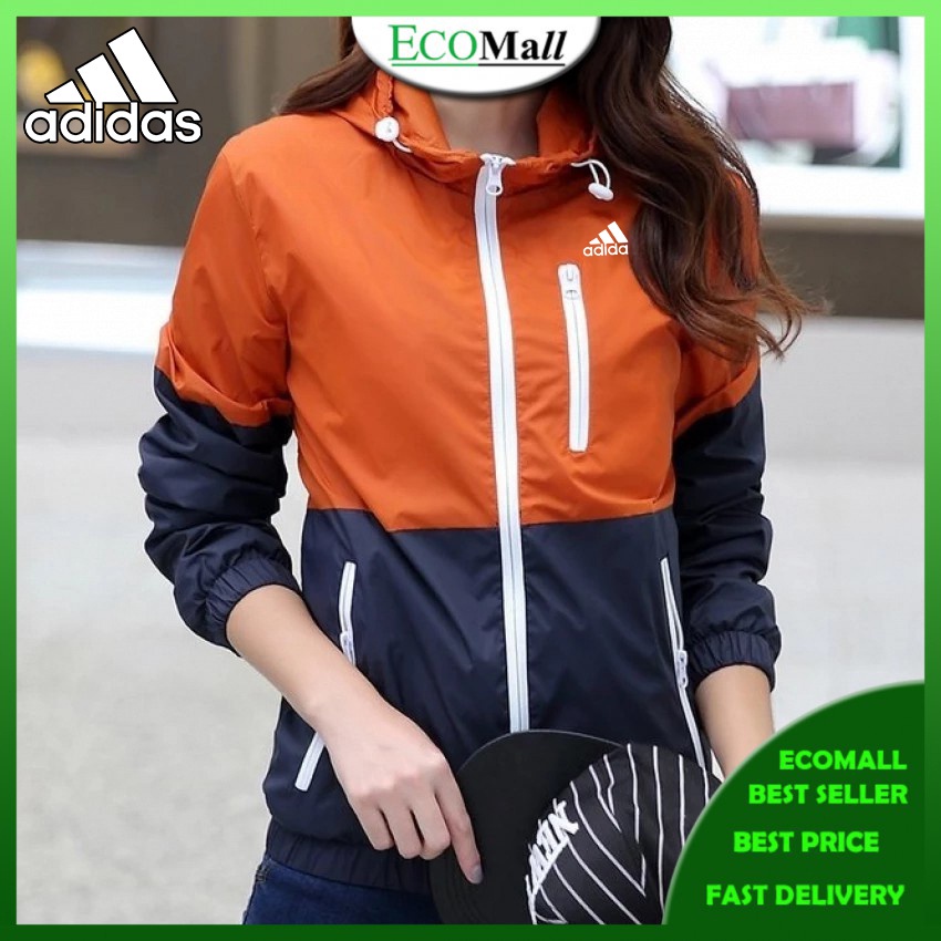 Hàng Có Sẵn Áo Khoác Thể Thao Adidas Mỏng Nhẹ Bảo Vệ Chống Gió Ngoài Trời Hợp Thời Trang Cho Nam Và