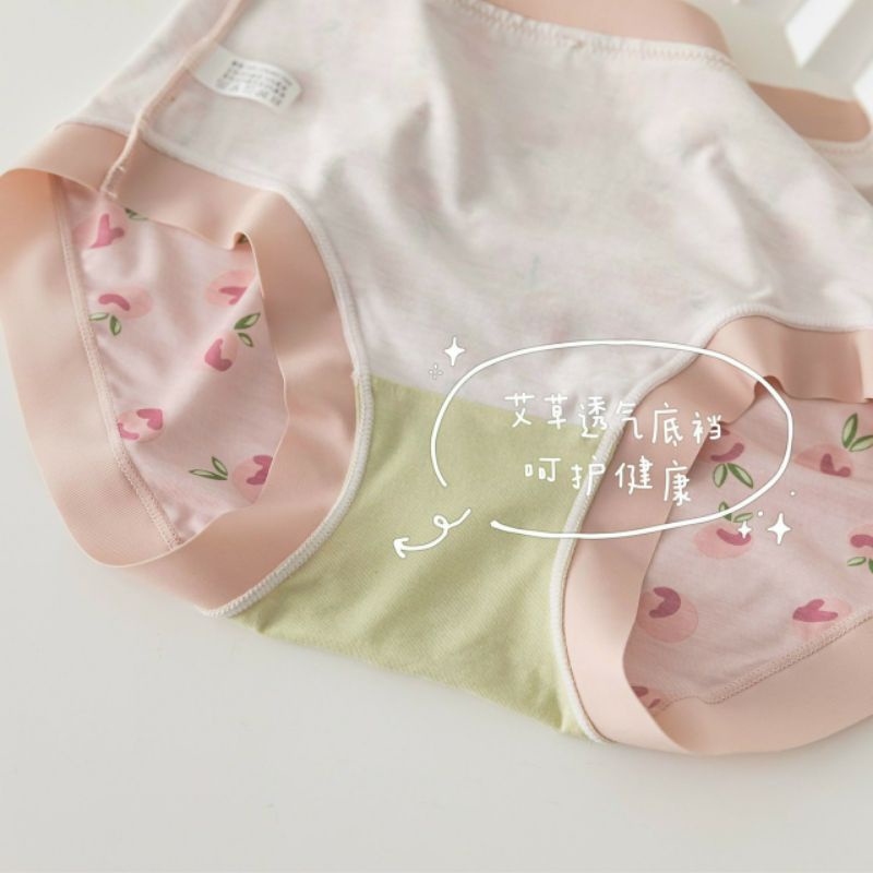 Quần lót su cotton cao cấp hình quả dâu siêu xinh, quần chíp đáy kháng khuẩn cạp cao nâng mông. | BigBuy360 - bigbuy360.vn