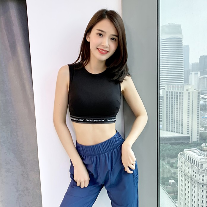 Áo Croptop thun phông ngắn thể thao nữ Transce (Đồ tập gym yoga) (Không Quần) - Cửa Hàng Việt Nam - Livan Sport