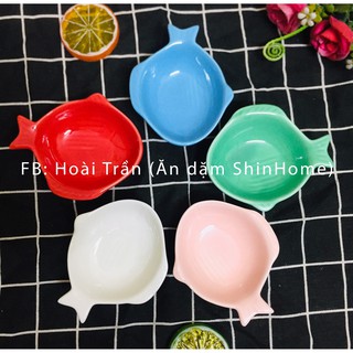 Bát sứ ăn dặm mini hình cá cơm - 40ml