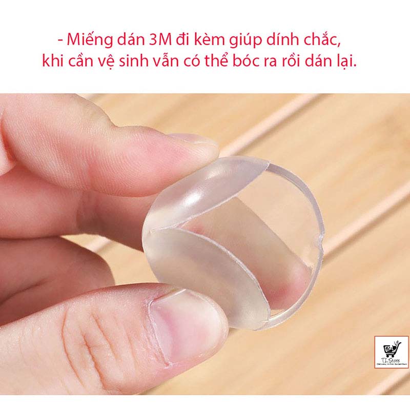 Miếng bịt góc bàn, bọc cạnh bàn silicon tránh va đập an toàn cho gia đình và bé (BỌC GÓC BÀN)