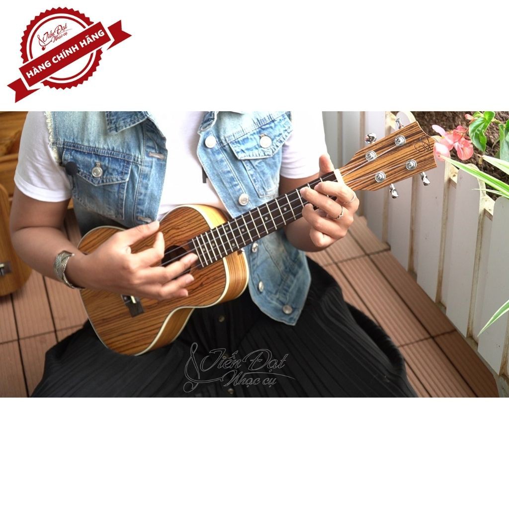 Đàn Ukulele Concert Chard U 24INCH Gỗ Gụ Cao Cấp Siêu Bền Chính Hãng - Full phụ kiện - Bảo hành 12 tháng