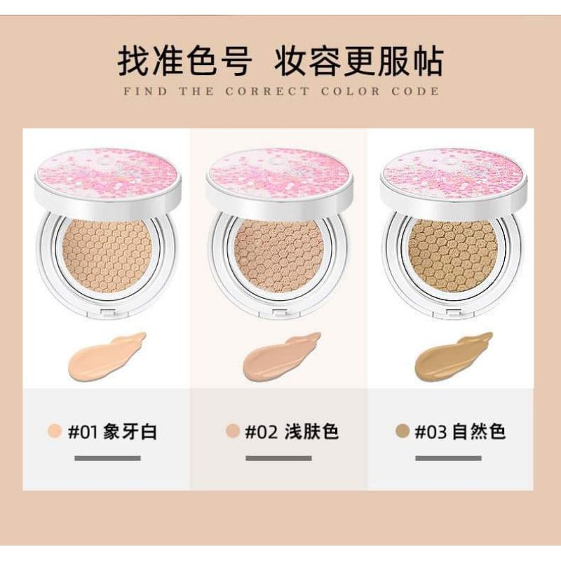 BB Cushion Lameila Falling Heart dưỡng ẩm, che khuyết điểm SPF45 | BigBuy360 - bigbuy360.vn