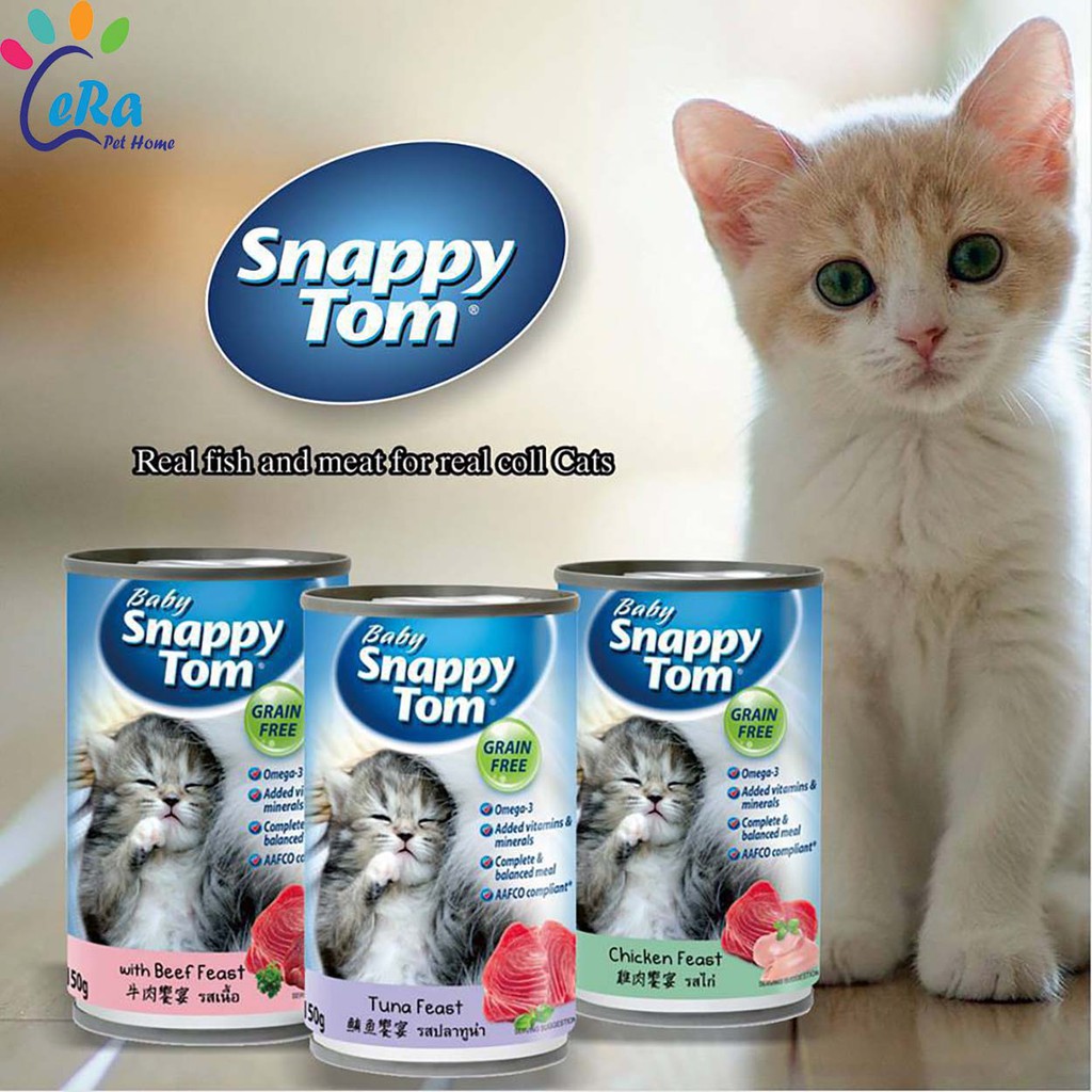 Pate Mèo Lon - Baby Snappy Tom Mèo Con 150gr