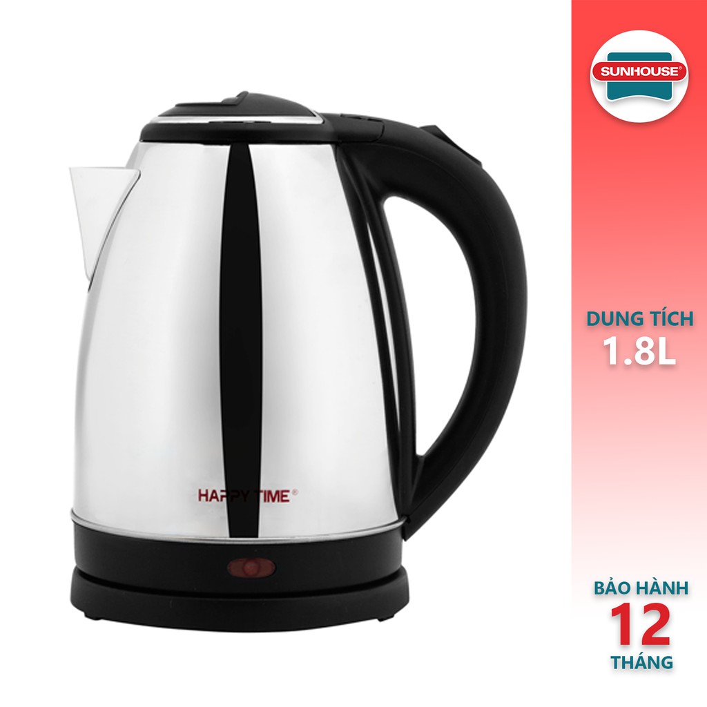 Ấm siêu tốc inox 1.8L HAPPY TIME HTD1081