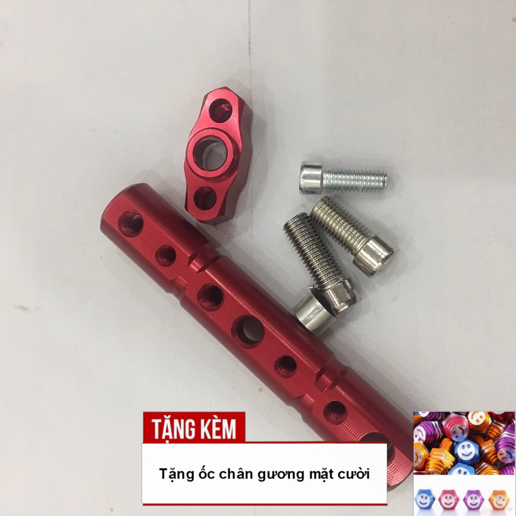 PASS chân gương treo đồ đa năng CNC cực chất cho xe máy