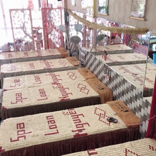 Chiếu trúc trải giường spa kt 60 x1m6