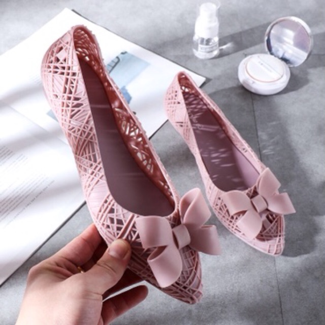 Giày Nhựa Dẻo Mẩu Có Nơ | BigBuy360 - bigbuy360.vn