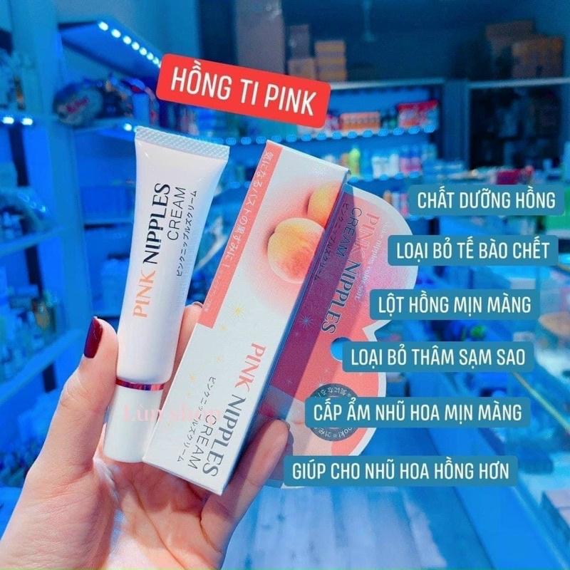 Kem làm hồng nhũ hoa Pink Nipples Cream 20g Nhật Bản