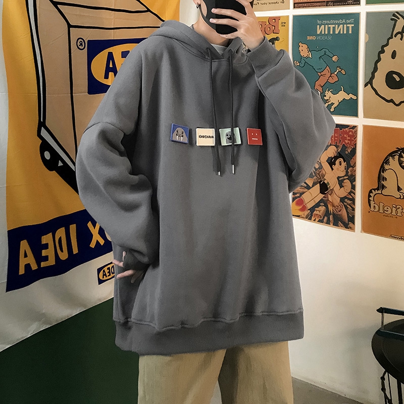 Áo hoodie tay dài phong cách dạo phố thời trang mùa đông sành điệu năng động