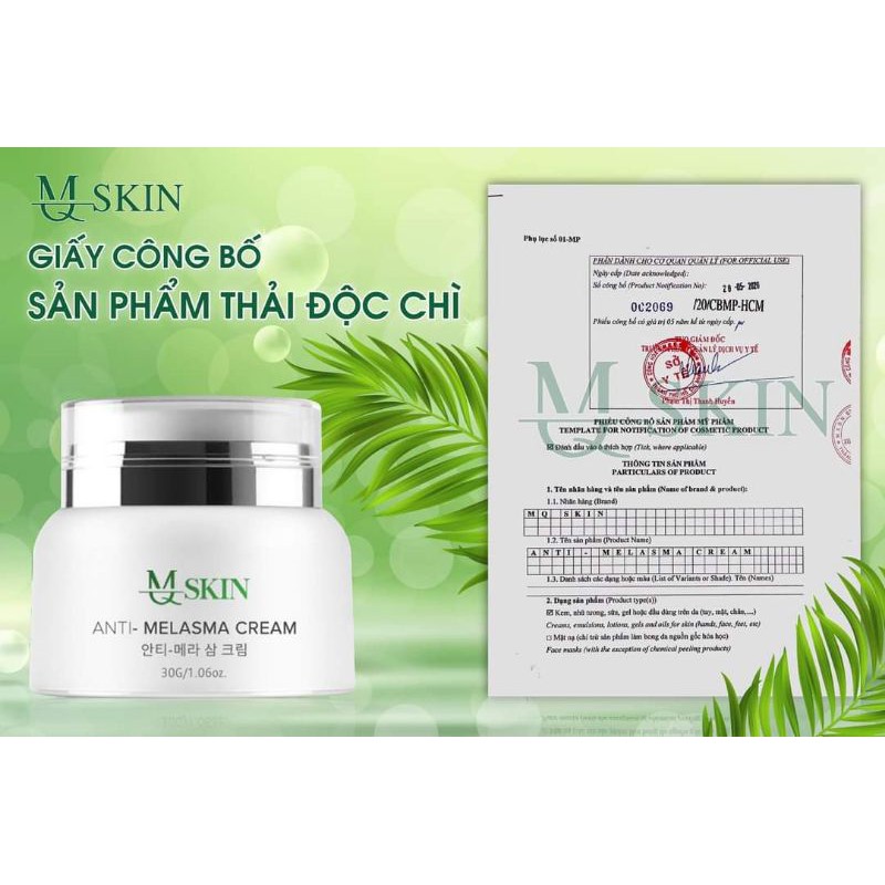 Kem mờ nám thải chì MQ Skin MQskin