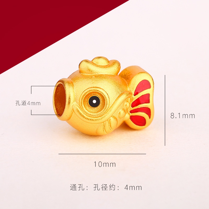 Vòng Tay Chuỗi Hạt Tráng Men Nhiều Màu Sắc Xâu Chuỗi Hình Cá Và Nụ Hôn Cá diy