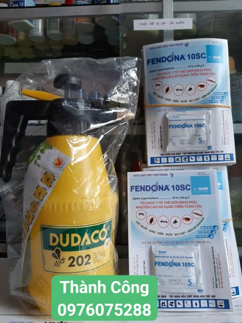 1 Bình xịt Dudaco + 5 gói Fendona 10SC