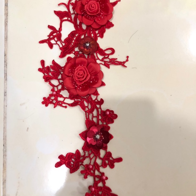 Nhánh hoa đỏ xinh dài 40cm
