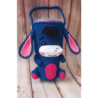 Túi đựng ly giữ nhiệt Handmade - Con lừa