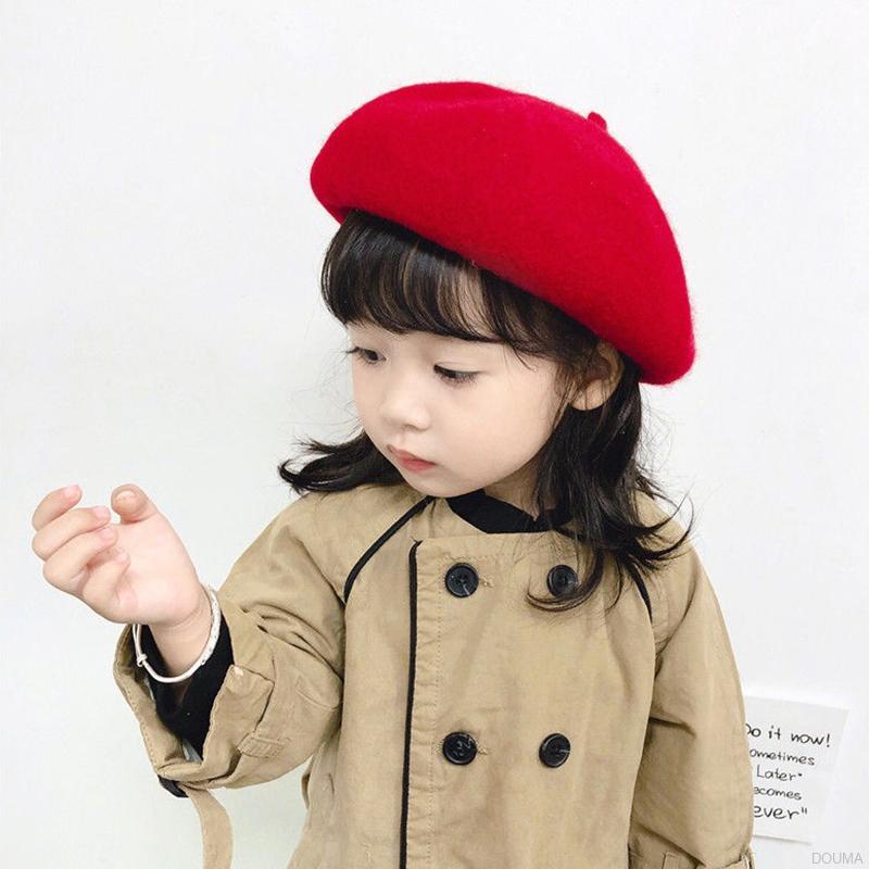 Nón beret kiểu dáng thời trang Hàn Quốc xinh xắn cho bé