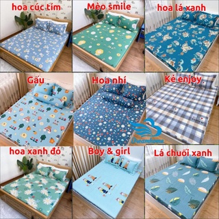 Bộ ga gối ellisha cotton 100% cao cấp đủ kích thước, bộ ga gối hàn quốc cao cấp
