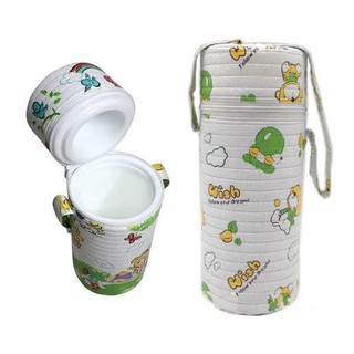 Túi ủ bình sữa đơn, túi giữ nhiệt cho bé (màu ngẫu nhiên)