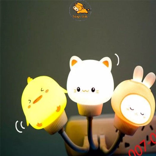 Đèn ngủ USB cắm sạc 5V dùng máy tính, sạc dự phòng dễ thương siêu đẹp