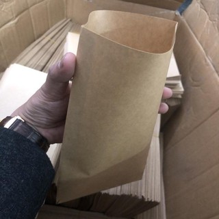 [FreeShip] 299đ/túi Combo 1000 TÚI GIẤY XI MĂNG đựng khoai tây chiên, gà rán, khoai lắc, bánh mì, xúc xích+ chuẩn VSATTP