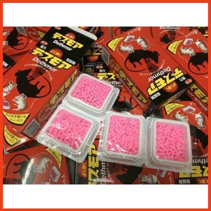 Viên Diệt Chuột Dethmor Nhật Bản [HÀNG NỘI ĐỊA] hộp 4 vỉ_ Viên diệt Chuột hiệu quả, tiêu diệt cả đàn chuột