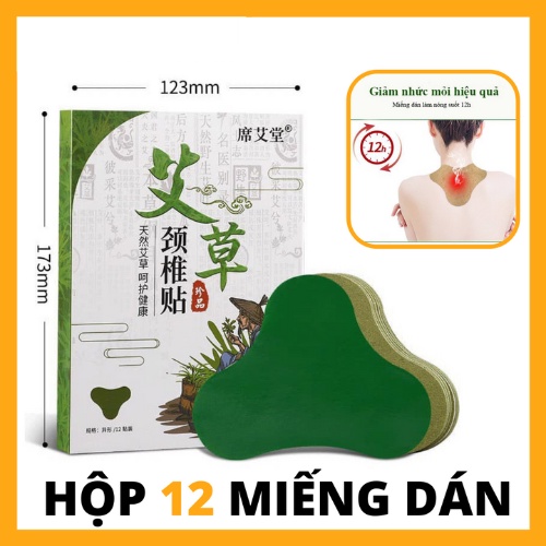 Miếng Dán Ngải Cứu COMBO 12 MIẾNG Giảm Đau Hiệu Quả Nhất - Hàng Nội Địa Trung