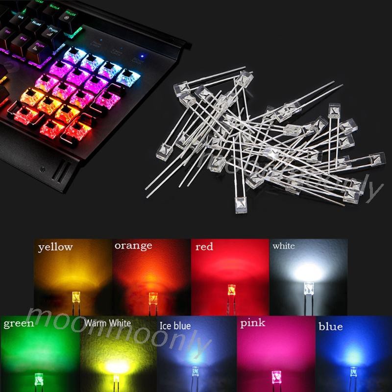 Set 30 Đèn Led Cầu Vồng 3mm Cho Bàn Phím Cherry Gateron Kailh Mx